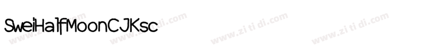 SweiHalfMoonCJKsc字体转换