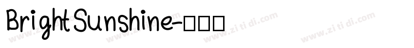 BrightSunshine字体转换