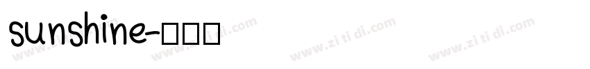 sunshine字体转换