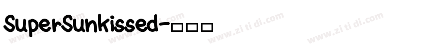 SuperSunkissed字体转换