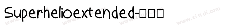 Superhelioextended字体转换