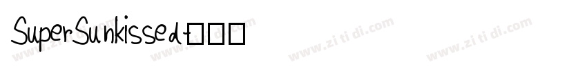 SuperSunkissed字体转换