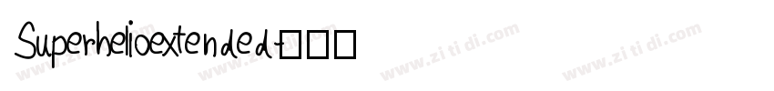 Superhelioextended字体转换