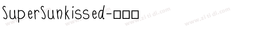 SuperSunkissed字体转换