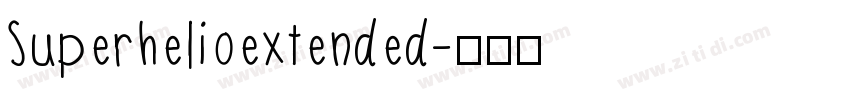 Superhelioextended字体转换