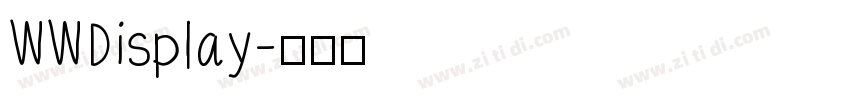 WWDisplay字体转换