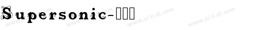 Supersonic字体转换