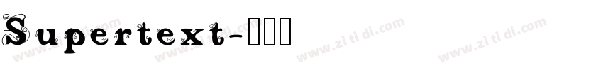 Supertext字体转换