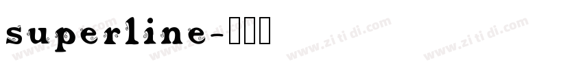 superline字体转换