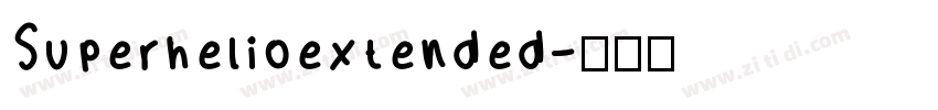 Superhelioextended字体转换