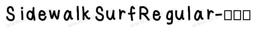 SidewalkSurfRegular字体转换