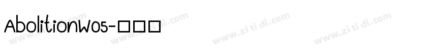 AbolitionW05字体转换