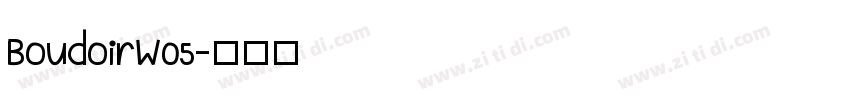 BoudoirW05字体转换