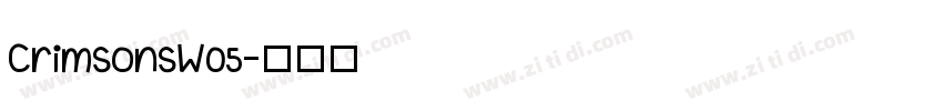 CrimsonsW05字体转换