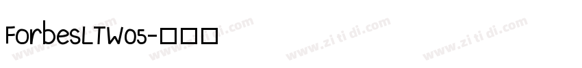 ForbesLTW05字体转换