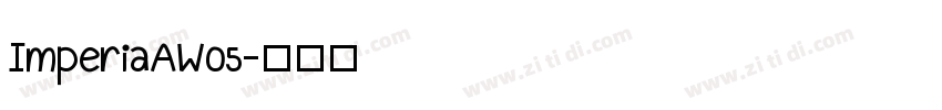 ImperiaAW05字体转换