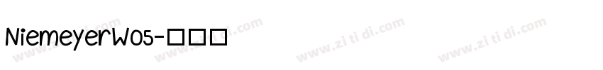 NiemeyerW05字体转换