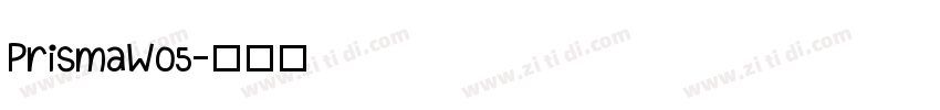 PrismaW05字体转换