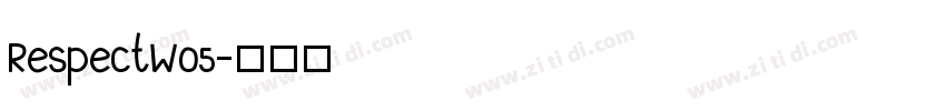 RespectW05字体转换