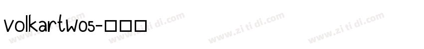 VolkartW05字体转换