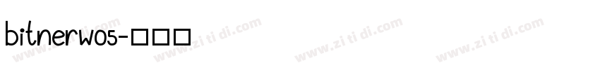 bitnerw05字体转换