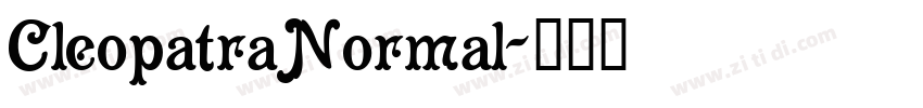 CleopatraNormal字体转换