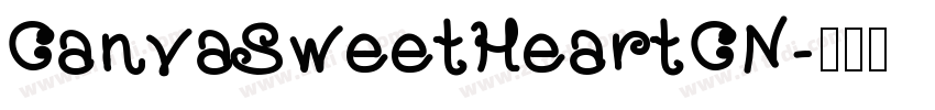 CanvaSweetHeartCN字体转换