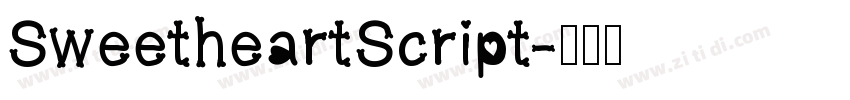 SweetheartScript字体转换