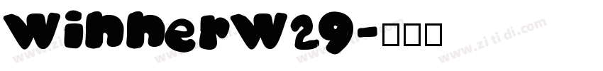 WinnerW29字体转换