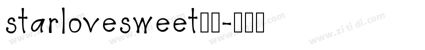starlovesweet样品字体转换