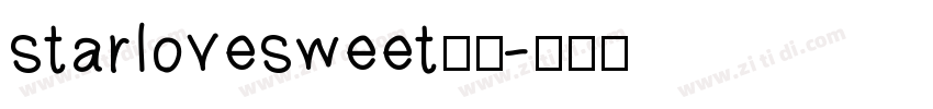 starlovesweet样品字体转换