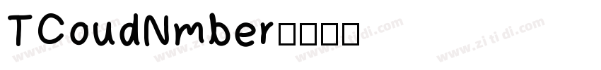 TCoudNmber字体转换