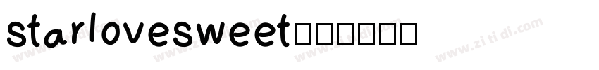 starlovesweet样品字体转换