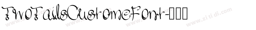 TwoTailsCustomeFont字体转换