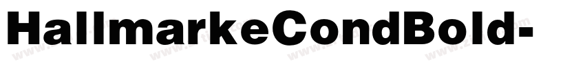 HallmarkeCondBold字体转换