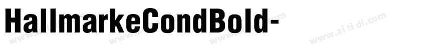 HallmarkeCondBold字体转换