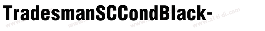 TradesmanSCCondBlack字体转换