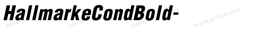 HallmarkeCondBold字体转换