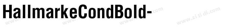 HallmarkeCondBold字体转换