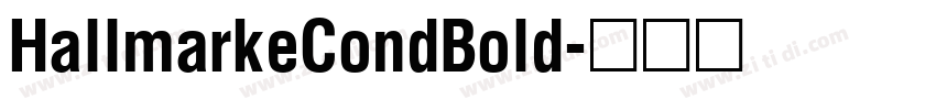 HallmarkeCondBold字体转换