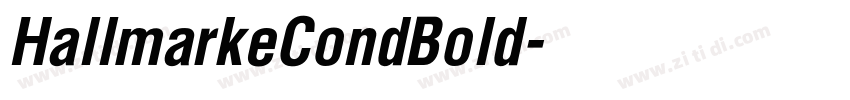 HallmarkeCondBold字体转换