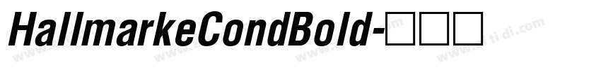 HallmarkeCondBold字体转换