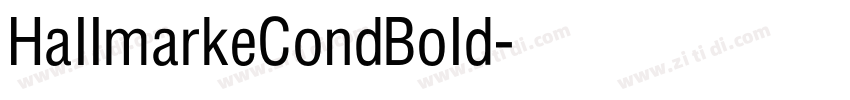 HallmarkeCondBold字体转换