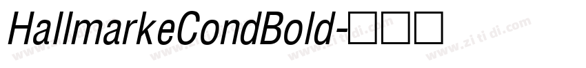 HallmarkeCondBold字体转换