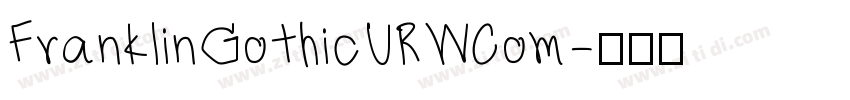 FranklinGothicURWCom字体转换