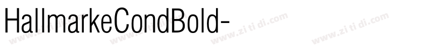 HallmarkeCondBold字体转换