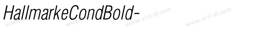 HallmarkeCondBold字体转换