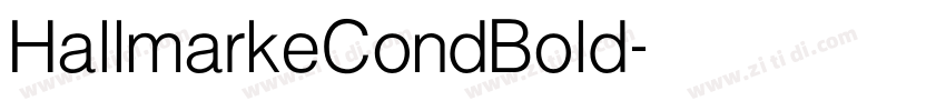 HallmarkeCondBold字体转换