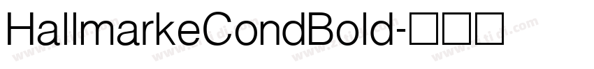 HallmarkeCondBold字体转换