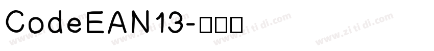 CodeEAN13字体转换